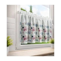 Firana zazdrostka DORA 60x150 kwiaty