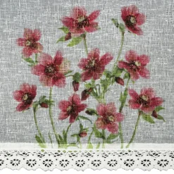 Firana zazdrostka ISA 30x150 kwiaty