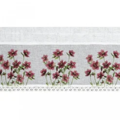Firana zazdrostka ISA 30x150 kwiaty