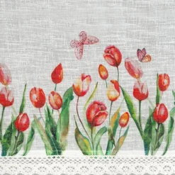 Firana zazdrostka STELLA 30x150 tulipany