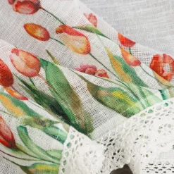 Firana zazdrostka STELLA 30x150 tulipany
