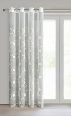Firana AMIRI haft kwiaty 140x250 cm * EUROFIRANY B.B. Choczyńscy Sp.J. Sale