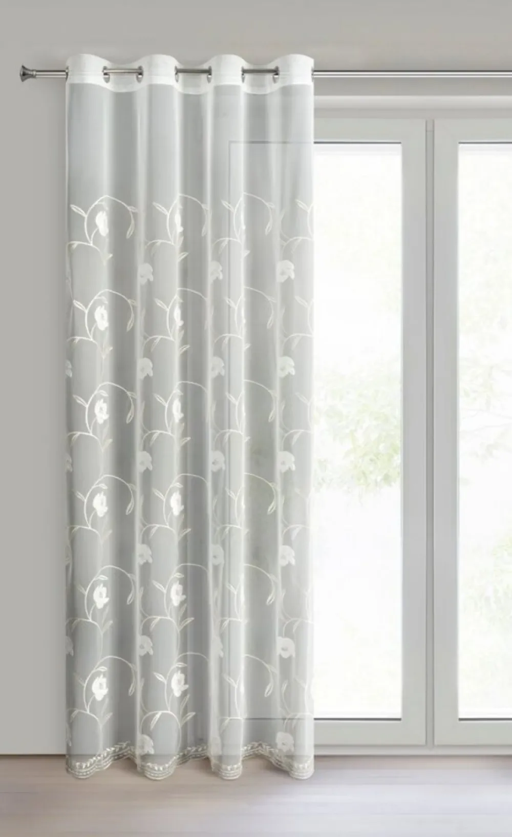 Firana AMIRI haft kwiaty 140x250 cm * EUROFIRANY B.B. Choczyńscy Sp.J. Sale