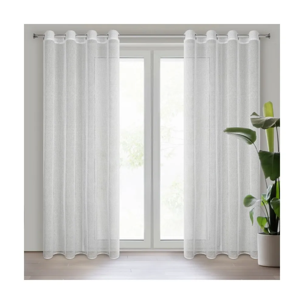 Firana ATENA 140x260 biała przelotki * EUROFIRANY B.B. Choczyńscy Sp.J. New