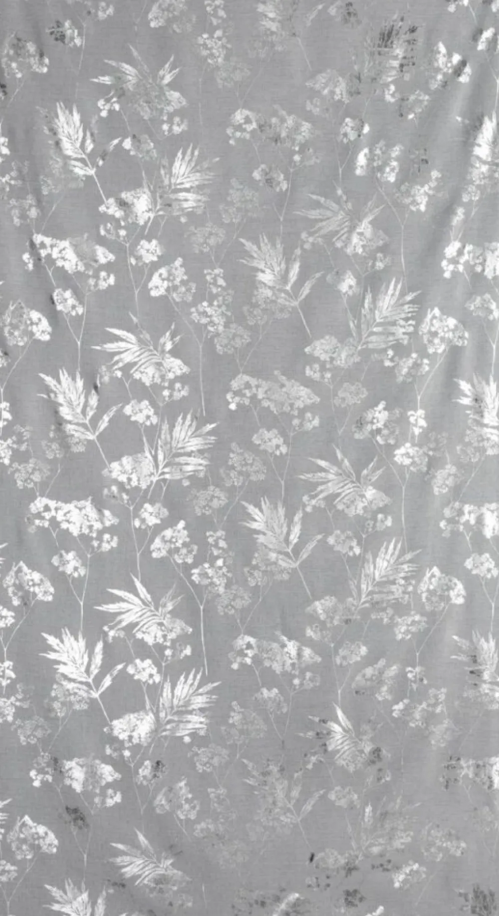 Firana DELIA srebrne liście 140x250 cm * EUROFIRANY B.B. Choczyńscy Sp.J. New