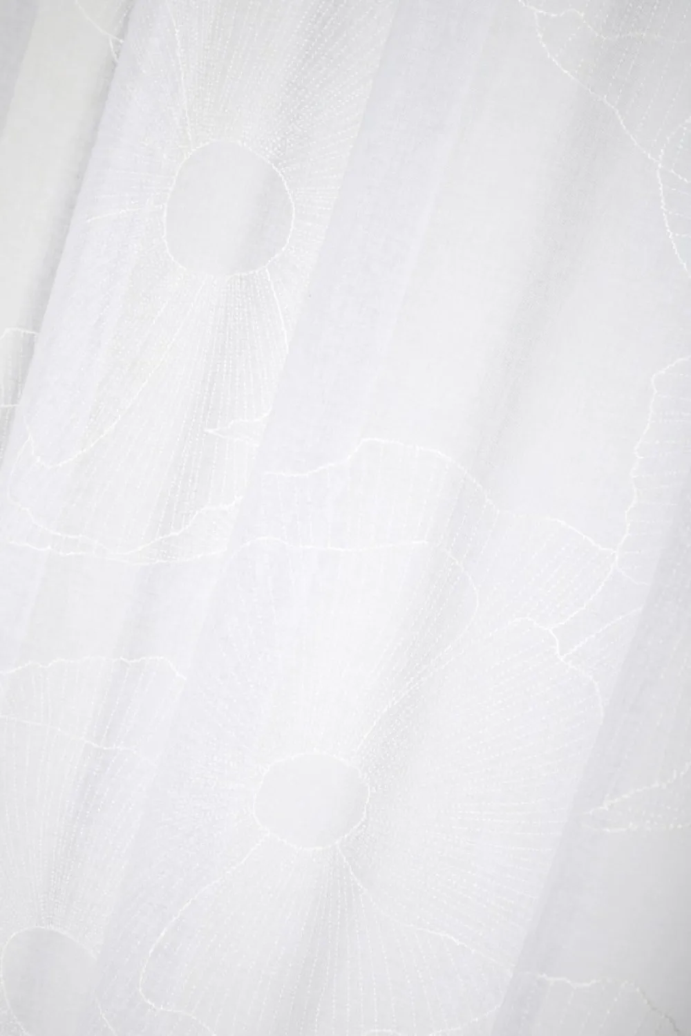 Firana EUGENIE 140x260 kwiaty biała * STOF Sale