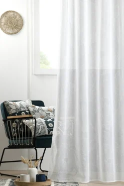 Firana EUGENIE 140x260 kwiaty biała * STOF Sale