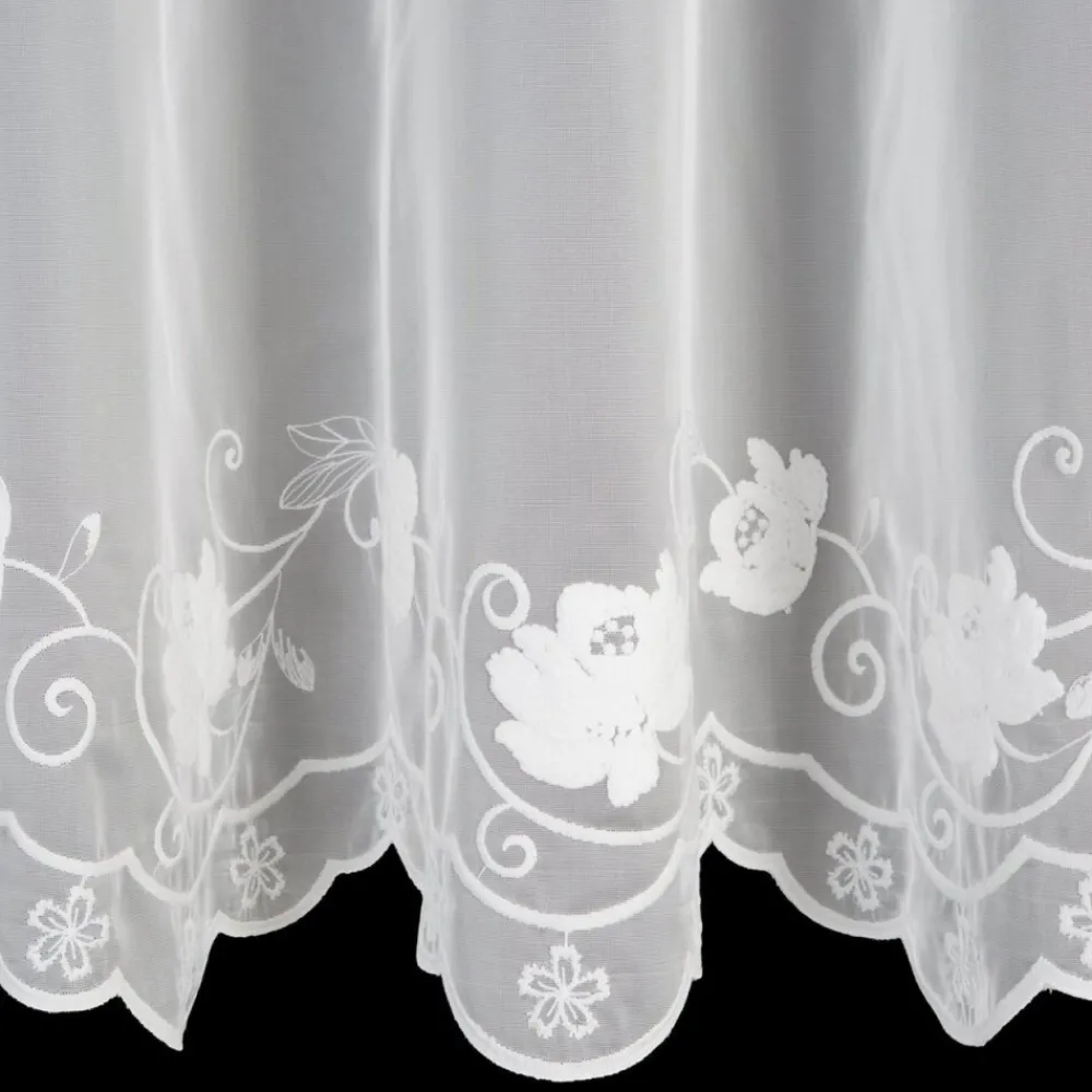 Firana LETI haft kwiatowy 350x160 cm * EUROFIRANY B.B. Choczyńscy Sp.J. Discount