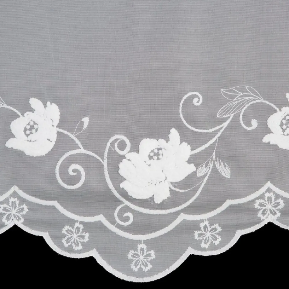 Firana LETI haft kwiatowy 350x160 cm * EUROFIRANY B.B. Choczyńscy Sp.J. Discount