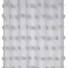 Firana POMPINOU 140x260 pompony srebrna * STOF Discount