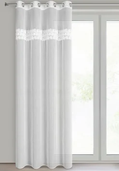 Firana ROSALIE 140x250 biała różyczki * EUROFIRANY B.B. Choczyńscy Sp.J. New
