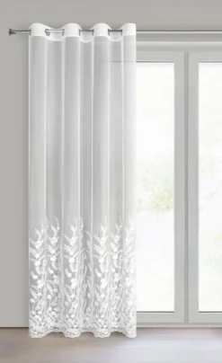 Firana TALINA haft kwiatowy 140x250 cm * EUROFIRANY B.B. Choczyńscy Sp.J. Online