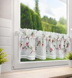 Firana zazdrostka ARI 30x150 kwiaty * EUROFIRANY B.B. Choczyńscy Sp.J. Sale