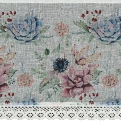 Firana zazdrostka DORA 30x150 kwiaty * EUROFIRANY B.B. Choczyńscy Sp.J. Clearance
