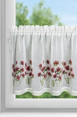 Firana zazdrostka ISA 60x150 kwiaty * EUROFIRANY B.B. Choczyńscy Sp.J. Sale