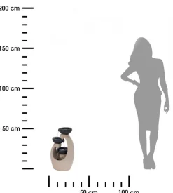 Fontanna dekoracyjna Teacup z oświetleniem LED 48 cm