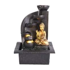 Fontanna ogrodowa Led Budda wzór 2