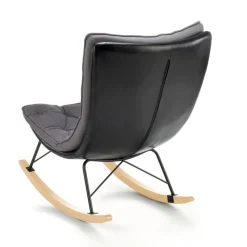 Fotel bujany Indigo ciemny popiel