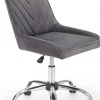 Fotel obrotowy Rico Velvet popielaty