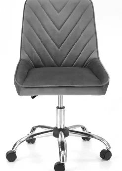 Fotel obrotowy Rico Velvet popielaty