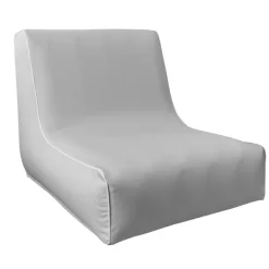 Fotel ogrodowy dmuchany 70x90x70 cm czarno-biały