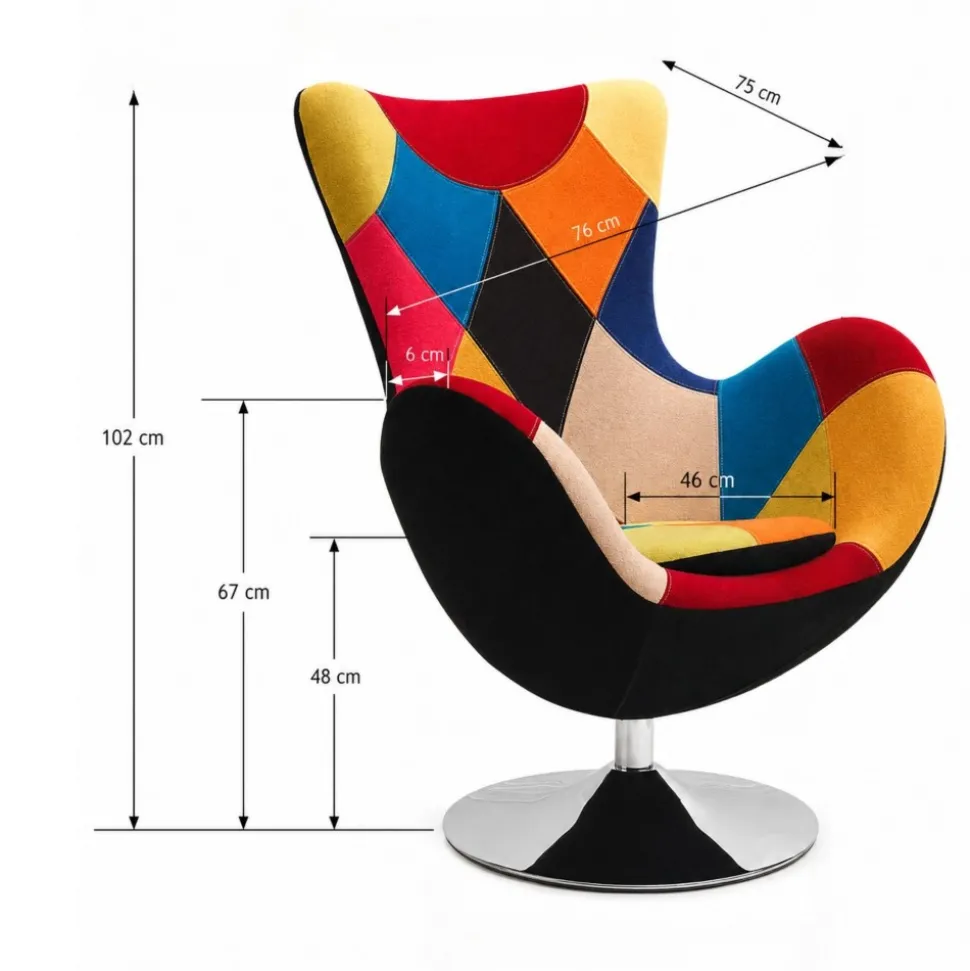 Fotel typu uszak BUTTERFLY