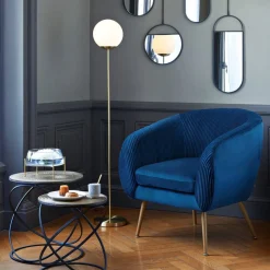 Fotel wypoczynkowy Solaro Velvet Blue