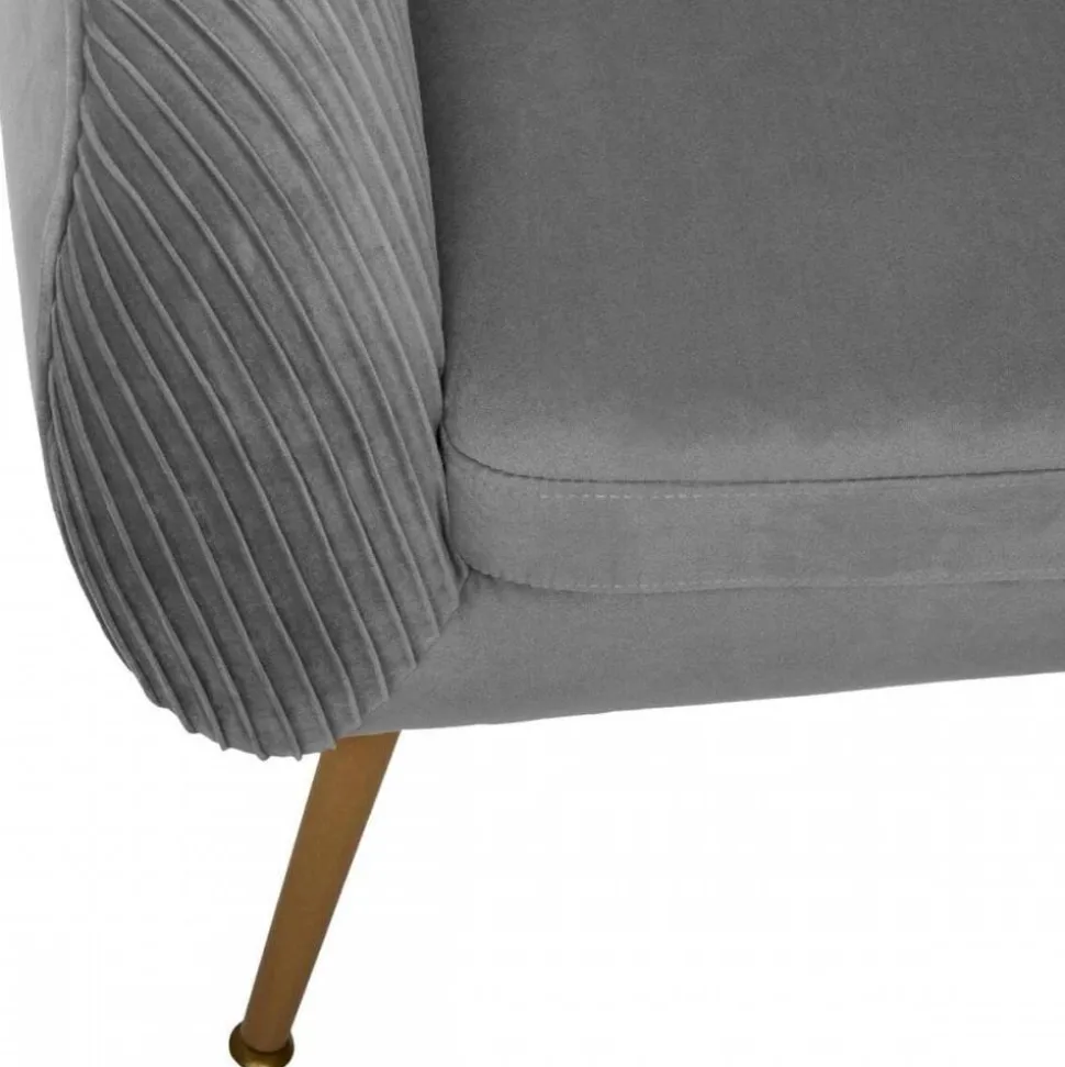 Fotel wypoczynkowy Solaro Velvet Grey