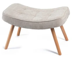 Fotel z podnóżkiem Grella Beige