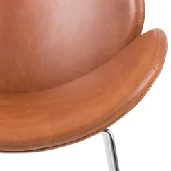 Fotel Cazar imitacja skóry vintage brązowo-srebrny * Actona Online