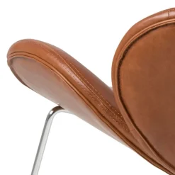 Fotel Cazar imitacja skóry vintage brązowo-srebrny * Actona Online