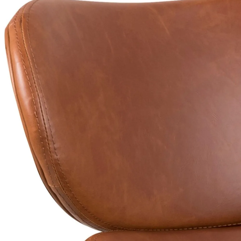 Fotel Cazar imitacja skóry vintage brązowo-czarny * Actona Discount
