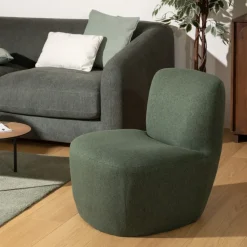 Fotel do salonu niski Leone cedrowy * Atmosphera Discount