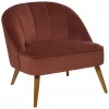 Fotel Naova Velvet Terracotta * Atmosphera Online