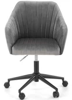 Fotel obrotowy Fresco Velvet popielaty * Halmar