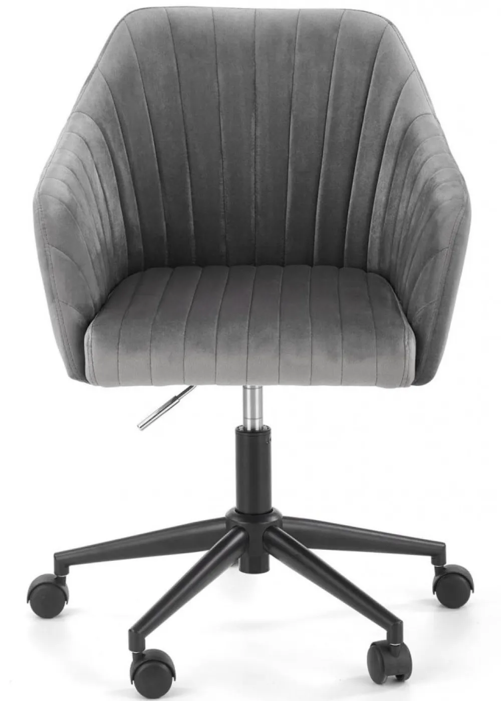 Fotel obrotowy Fresco Velvet popielaty * Halmar