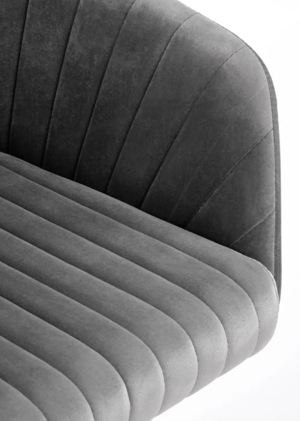 Fotel obrotowy Fresco Velvet popielaty * Halmar