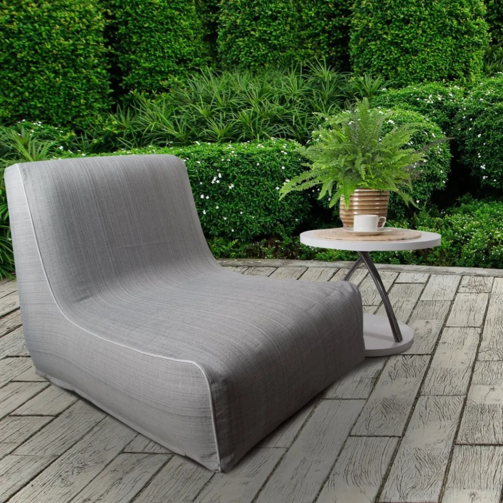 Fotel ogrodowy dmuchany 70x90x70 cm srebrny * EUROFIRANY B.B. Choczyńscy Sp.J. Sale