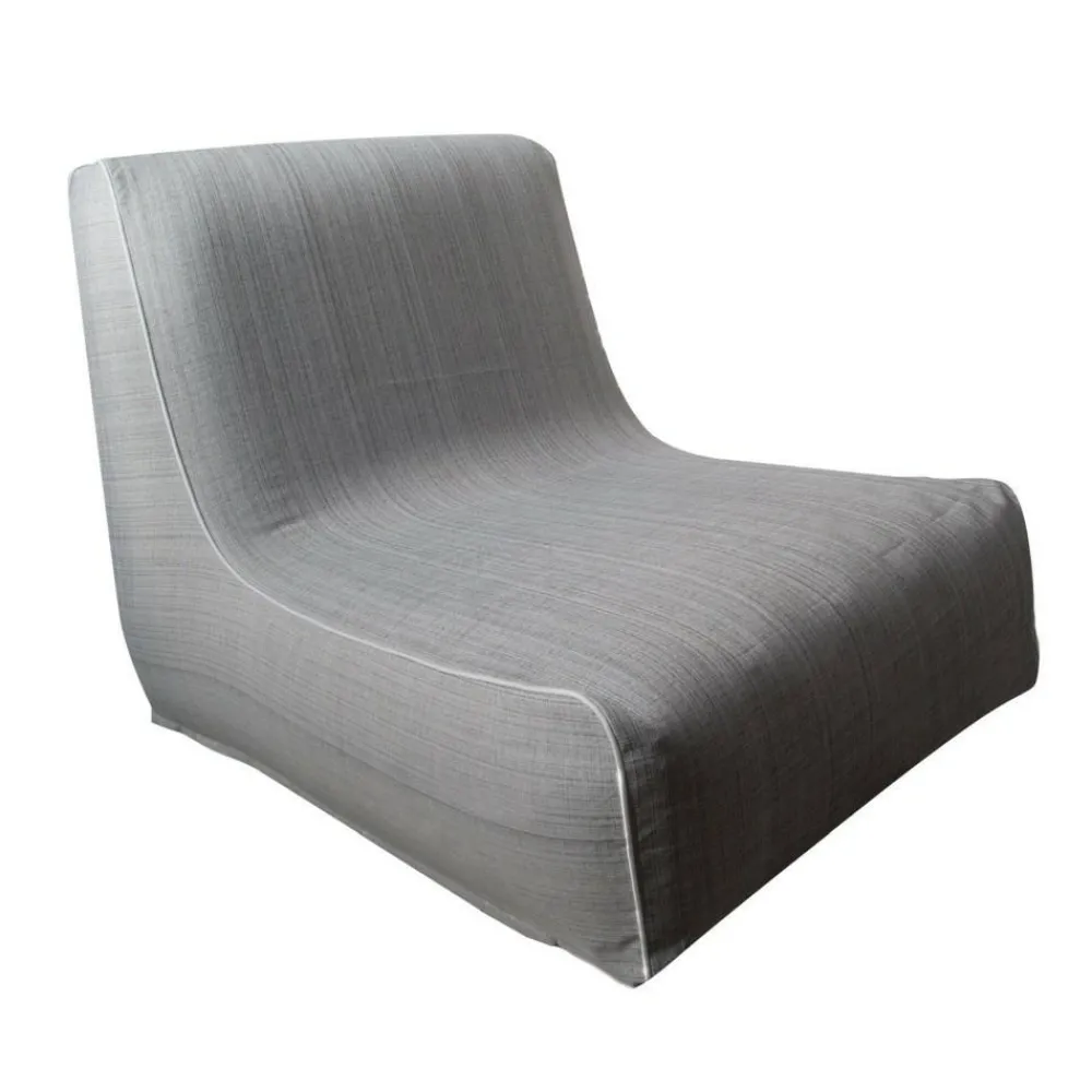 Fotel ogrodowy dmuchany 70x90x70 cm srebrny * EUROFIRANY B.B. Choczyńscy Sp.J. Sale