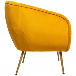 Fotel wypoczynkowy Solaro Velvet Mustard * Atmosphera