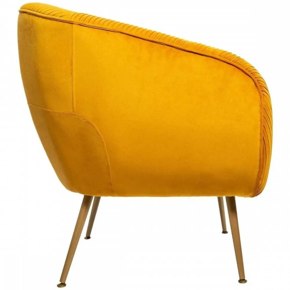 Fotel wypoczynkowy Solaro Velvet Mustard * Atmosphera