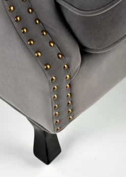 Fotel wypoczynkowy Titan Velvet popiel * Halmar Outlet