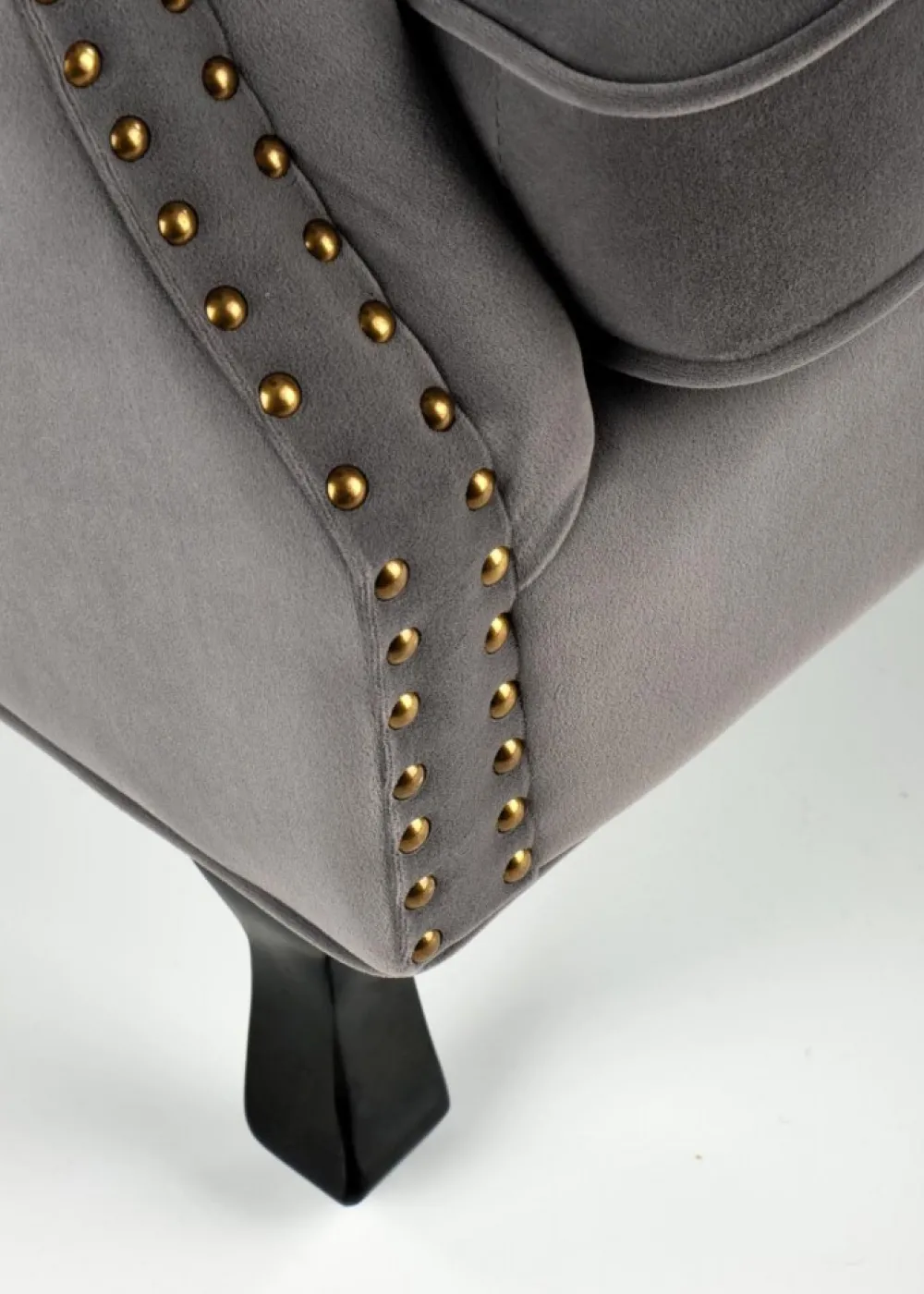 Fotel wypoczynkowy Titan Velvet popiel * Halmar Outlet