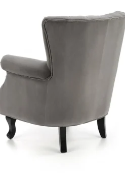 Fotel wypoczynkowy Titan Velvet popiel * Halmar Outlet