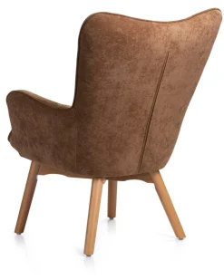 Fotel z podnóżkiem Grella Brown * HowHomely New