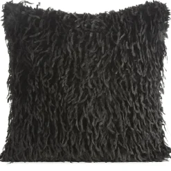 Futrzana poszewka ADORE 45x45 czerń