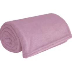 Gładki koc COSY 160x200 cm różowy * Outlet