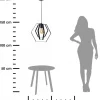 Geometryczna lampa wisząca Hexagon 40 cm