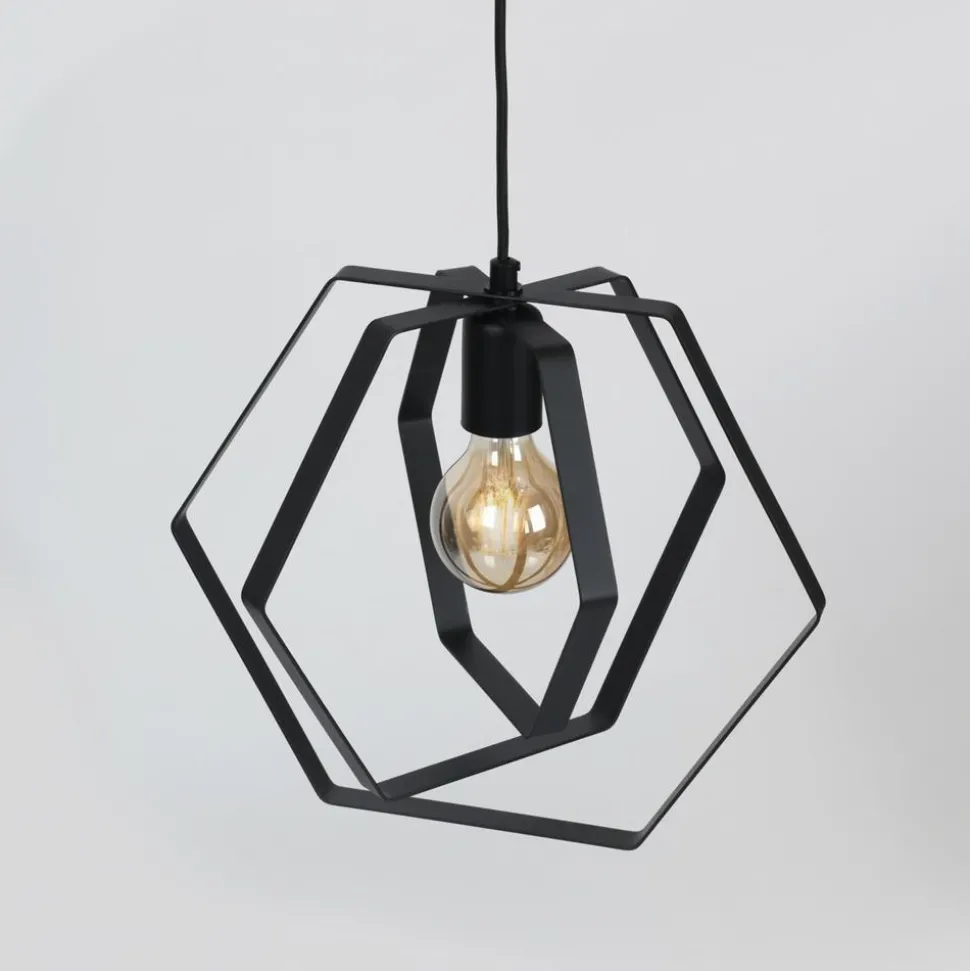 Geometryczna lampa wisząca Hexagon 40 cm