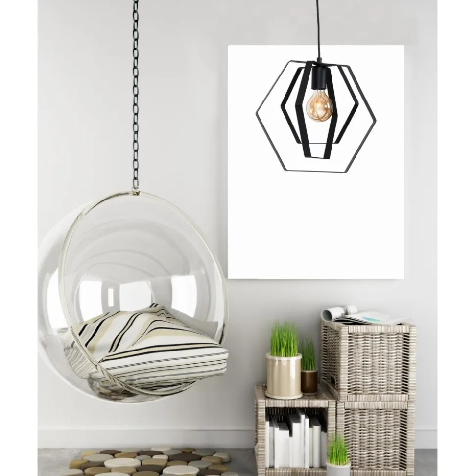 Geometryczna lampa wisząca Hexagon 40 cm